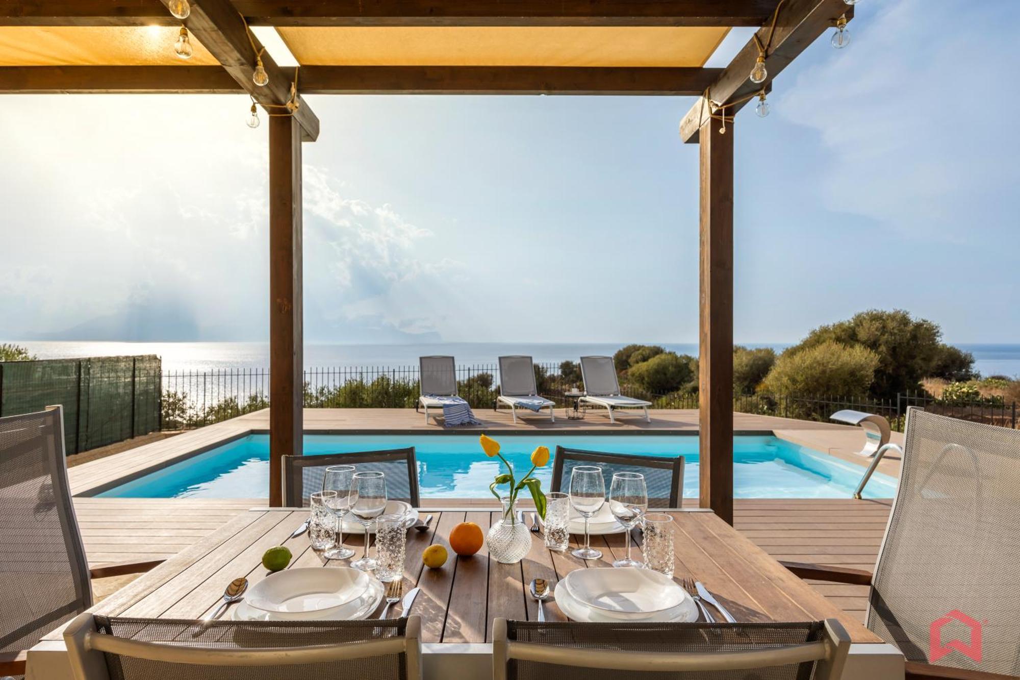 Villa With Sea View Private Pool 테라시니 외부 사진